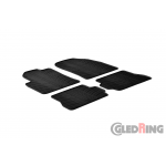 Original Gledring Passform Fußmatten Gummimatten 4 Tlg.+Fixing - Ford Fiesta 2002-2007